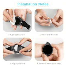 3pcs High Definition Screen Protector, Compatible With Galaxy Watch7, 9H Hardness, Ultra Clear, Scratch Resistant, Tempered Glass Material, Compatible With Watch7 40mm&44mm&47mm Accessories - 3Pcs, Transparent, for Galaxy Watch7 Ultra 47mm - View 6