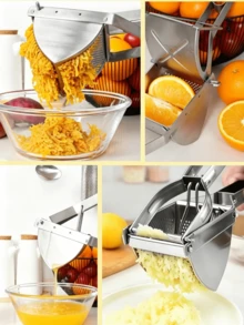 1pc Multifunctional Potato Pressure Mud, Household Kitchen Manual Pressure Potato, Food Supplement Mud Making Tools. - Multicolor - View 8