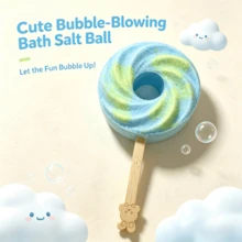 100G Bubble Bath Salt Balls, Multi-Use, Super Bubbly, Bath Soak, Aromatic & Moisturizing, Suitable For All Skin Types, Perfect As Party Creative Gift, Wedding Favor, Hot Spring, Birthday Gift, Easter, Valentine's Day Best Gift - Ocean - View 1