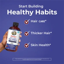 Miriyalyad Mary Ruth's Daily Liquid Hair Formula, Sugar Free Blueberry Pomegranate Flavor, Thicker Hair & Skin Support, 450ML Vegan Supplement - 3PCS - View 6