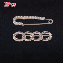 2/3 cái khóa thắt lưng đa năng cho quần jeans, kẹp siết eo quần nữ, ghim cài chống hở cho áo cardigan len, kẹp siết tái sử dụng - Nhiều màu - Xem 15