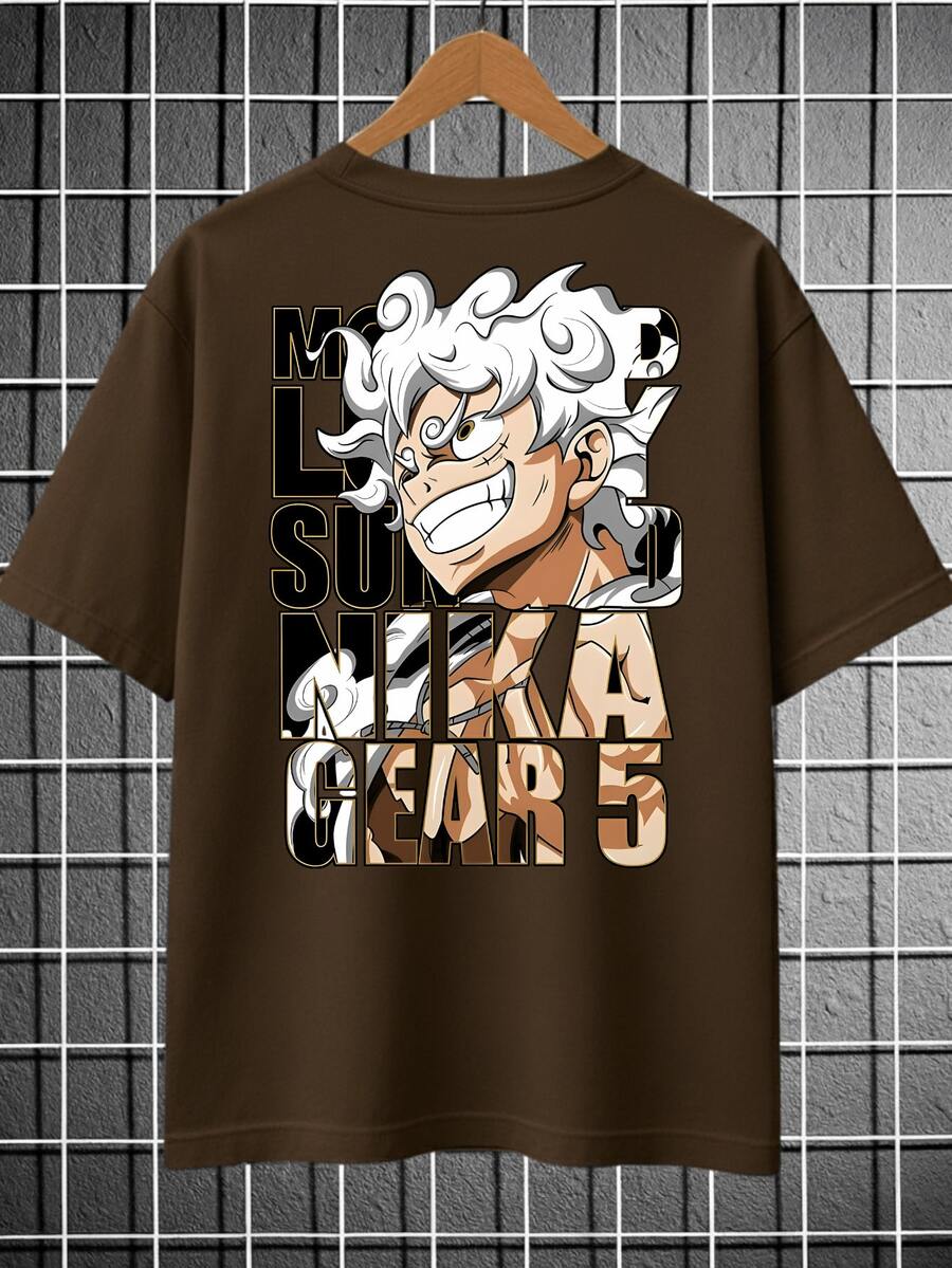 Gears 5 Anime Manga Japanese Otaku Nerd Straw Hat T-Shirt, 100% Premium Cotton, Various Colors, Streetwear, Fast Shipping, Promotion - 鏽棕色 - 查看 1