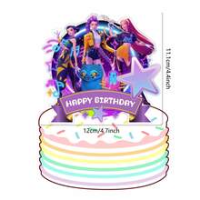 1件 2026新款 K-POP D Emon Hunter 女團裝飾插卡，適用於生日派對裝飾，K-POP主題派對裝飾 - 彩色 - 查看 6