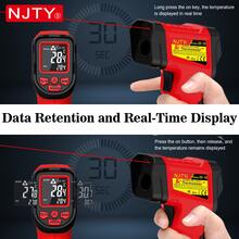 NJTY ID-10 Infrared Thermometer Non-Contact Laser Temperature Gun, -50℃ To 800℃, 12:1 D:S Ratio, Adjustable Emissivity, ℃/℉ Switchable Backlit LCD, Suitable For Cooking, Grilling And Industrial Use - Multicolor - View 8