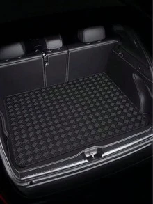 Universal Car Trunk Mat, Anti-Slip Waterproof Cargo Liner, Fashion Industrial Print, Durable Car Trunk Protector, Suitable For Most Car Models, Car Interior Decoration And Protection - A - View 9