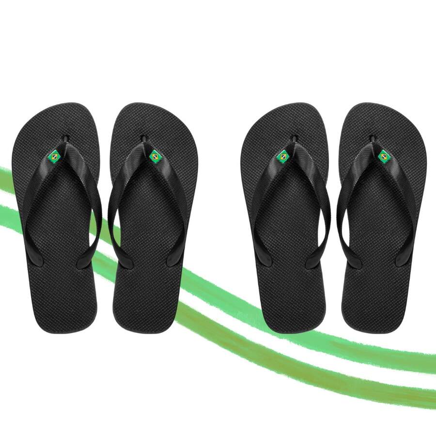 Basic PVC - 2 Pairs, Black Color - View 1