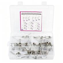 suli 45pcs V-Type Hairpin Torsion Springs 0.5-2.5mm Wire Dia High Strength Precision Spring 45-120° Mechanical Equipment Repair Parts - 45pcs - View 8