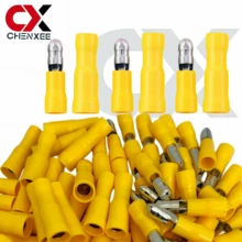 CHENXEE 80/160pcs Bullet Male & Female Connectors, Fully Insulated PVC Quick Wire Crimp Terminals, Suitable For Cars, Boats, Industrial Equipment, Marine, Trucks, Motorcycles, 22-10 AWG Wire Gauge, Red Yellow Blue Set - MPD,FRD - View 11