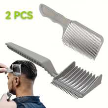 New Clipper Comb Set, Essential Hair Styling Accessory For Men. Curved Clipper Edge Comb With Graduated Positioning Function. Suitable For Hair Salons, Home And Daily Hair Styling, Convenient And Practical. - Multicolor - View 9