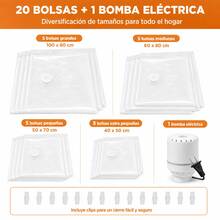 KIROTLA Air Vacuum Bags & Pumps - 12 Pieces - View 2