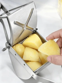 1pc Multifunctional Potato Pressure Mud, Household Kitchen Manual Pressure Potato, Food Supplement Mud Making Tools. - Multicolor - View 6