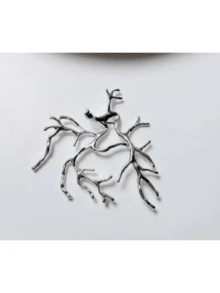 3/5 Pcs Gold Plated Branch Necklace Pendant Base For DIY Wrapped Inlaid Natural Stone Crystal Raw Stone Pearl Pendant Base - Multicolor - View 8