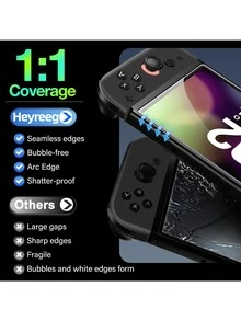 3pcs Switch/Switch OLED/New Switch 2(2025)/Switch Lite Console Full Coverage Tempered Glass Screen Protector, Anti-Scratch Anti-Drop - View 8