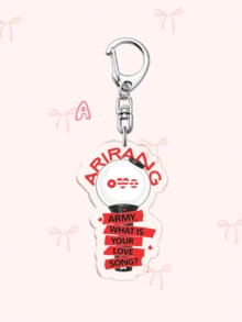 1個/7個 紅藍色 ARMY 壓克力鑰匙圈，附 ARIRANG 與 Keep Swimming 圖案，K-Pop 粉絲吊飾，適合送給 ARMY 的完美禮物，手機與背包裝飾 - 彩色 - 查看 3