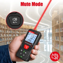 Medidor de Distancia Láser Digital de 200M, Herramienta de Medición Láser de Alta Precisión con Pantalla LCD Retroiluminada, Medición de Distancia, Área y Volumen, Modo Pitagórico, Almacenamiento de Datos, Dispositivo de Medición Portátil para Construcción y Renovación del Hogar - A - Ver 10