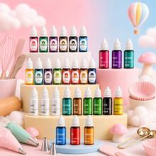 14 Colors 10ml Liquid Decorative Paint Set, Suitable For Theme Display Accessories, Party Props, Holiday Decorations, Resin Crafts And DIY Handmade Works Surface Embellishment, Non-Edible - Multicolor - View 1