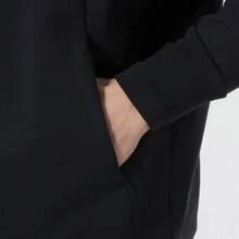 Chaqueta deportiva con capucha adidas ZNE, chaqueta deportiva informal con capucha y logo de color liso para hombre. - Negro - Ver 6