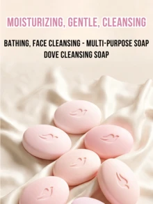 Dove 乳木果油與香草美容皂 90g，含 1/4 保濕乳霜，溫和清潔，泡沫濃密豐富，保濕滋潤不乾燥，適用於臉部、身體與手部洗滌，適合所有膚質 - 粉紅色嫩膚滋養 - 查看 5