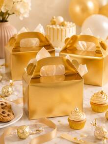 10/20/30pcs Multi-Functional Gold Gift Boxes, Party Favor Boxes, Gift Boxes, Birthday Party, Wedding, Non-Food Direct Contact - Gift Box - View 1