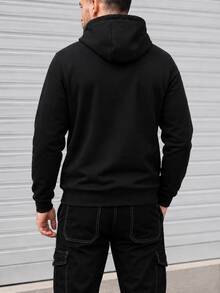 Nes Sport Men's Sport Jacket With Reflective Closure - Black - View 2