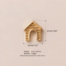 1pc Cute Cartoon Style 14K Gold Plated Copper Material Transparent Openable Dog Pendant Necklace, Perfect DIY Daily Jewelry Decoration For Women - Multicolor - View 8