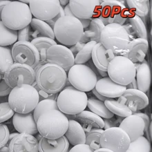 10/20/30/40/50/60 piezas Botones de tela hechos a mano, base de plástico, diámetro 1cm/0.39in, perfectos para vestidos de novia y vestidos, espalda, puños y cuellos, hechos a mano, opción ideal para diseñar vestidos de novia blancos - Multicolor - Ver 19