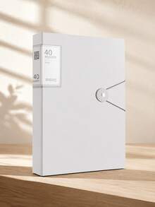 Morandi Color A4 Snap Folder, 40/60/100 Pages Optional, Soft Low Saturation Tones, Minimalist Soothing Design, Keeps Documents Organized And Adds A Sense Of Ritual To Desktop Arrangement - Multiple Styles - View 9