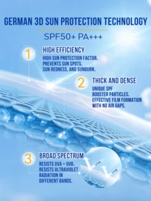 NIVEA 三重防護防曬乳 SPF 50+ PA+++ 海洋友善、質地輕盈、控油、不刺激，適合所有膚質 (50 ml / 1.76 fl oz) - 50ml - 查看 6