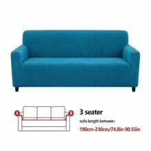 1 pieza Funda de sofá de terciopelo de maíz, funda elástica de felpa suave para sofá, resistente a arañazos de gato y pelo de mascota, protector de muebles lavable con protección completa antideslizante para 1-4 plazas para decoración del hogar - Funda de sofá de vellón de maíz - Ver 38