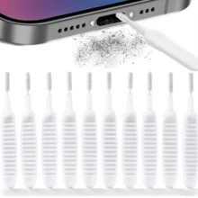 65mm Charging Port Cleaning Brush Dust Hole Clean Mini Brush Bendable Mini Soft Round Brushes Cleaner Sets Earphone Accessories - A - View 1