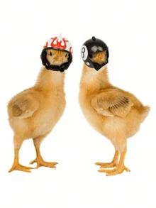 1pc Pet Protective Equipment, Protective Chicken Helmet, Hen Hat, Bird Hat Head Protection Sleeve, Anti-Fighting, Suitable For Parrots, Chicks, Pigeons, Marsupials And Other Pet Safety Helmets - Multicolor - View 7