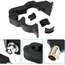 Vmingo Motorcycle Padlock Security Lock Accelerator Handlebar Brake Model Anti-Theft Portable 2 Keys Handbar Lock Handle Handlebar Protection Universal - Black - View 4