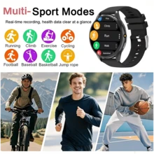 A Stylish Smartwatch Launching In 2026, Featuring A Full Touchscreen. It Supports Wireless Calling, Multiple Sports Modes, Music Control, And USB Charging; Compatible With IOS And Android, It Makes An Ideal Gift For Friends And Family. - View 5