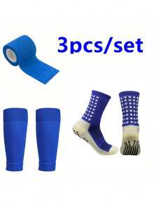 3 Pairs Unisex Sports Socks, Anti-Slip Football Socks - Multicolor - View 17