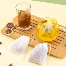 Non-Woven Fabric Disposable Tea Bags With String And Heat-Sealed Opening, Perfect For Filtering Spices And Tea - Multicolor - View 9