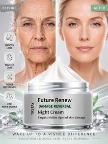 Refreshing Face Cream, Lightweight Moisturizer With Smooth Absorbing Feel, Hyaluronic Acid Style Hydration, Suitable For Face And Neck Care, Non Oily Finish, Daytime And Evening Routine Friendly, Compact Personal Care Cream For Vanity Use - 彩色 - 查看 2
