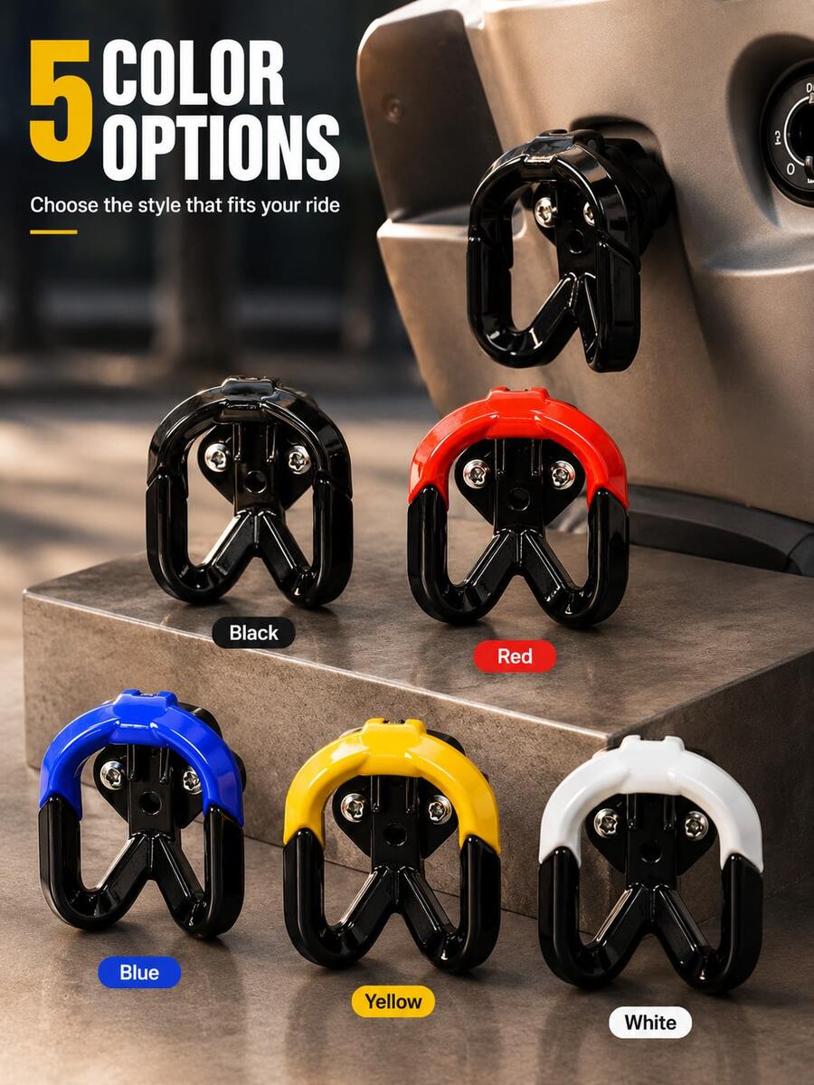 Pengait Depan Skuter Motor Lipat, Pengait Tas Helm Universal, Desain Cakar Ganda, Rak Penyimpanan Multifungsi Cocok Untuk Motor Ringan, Sepeda Listrik, Sepeda, Dapat Menggantung Helm, Ransel, Tas Belanja, Kunci, Pengait Multifungsi Aksesori Skuter Motor