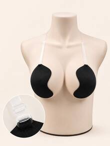 1pc Push-Up Invisible Self-Adhesive Bra With Adjustable Straps, Suitable For Camisoles And Backless Dresses - Multicolor - View 3