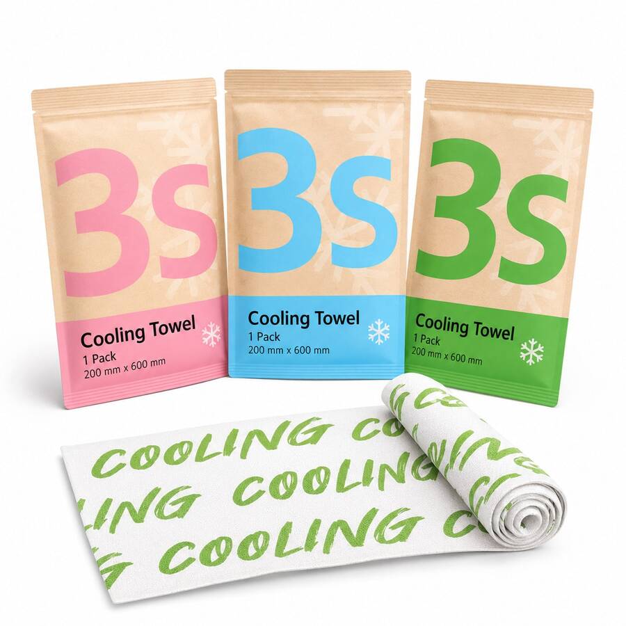 5pcs Cooling Towels For The Neck And Face, Ideal For Sports, Fitness, Running, Hiking, Camping And Travel. These Lightweight, Breathable And Reusable Towels Provide Rapid Cooling In Summer. - 5pcs - View 1