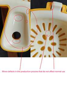 1pc Fruit Plate With Apple Colander Basket, Double-Layer Kitchen Fruit Washing Tool, Draining Basin, Dopamine Style New Handle Apple Colander Basket, Double-Layer Fruit Washing Tool, Exquisite Small Fruit Plate For Kitchen, Home And Living Room - Apple-shaped - View 12