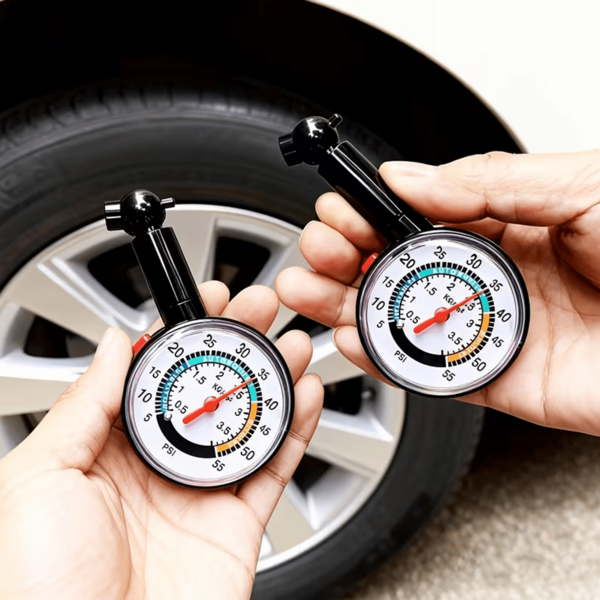 2pcs High Precision Tire Pressure Gauge, Battery-Free Design, Dual Scale (PSI & Bar) Accurate Measurement, No Battery Required, Designed For Repair - Suitable For Motorcycles, Bicycles, Trucks: Accurate Inflation Tool, Vehicle Maintenance, Manual Operation, Reliable Performance, Compact And Portable, Durable, Great Gift For Christmas And Birthdays, Vehicle Repair Tool, Portable Design
