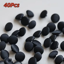 10/20/30/40/50/60 piezas Botones de tela hechos a mano, base de plástico, diámetro 1cm/0.39in, perfectos para vestidos de novia y vestidos, espalda, puños y cuellos, hechos a mano, opción ideal para diseñar vestidos de novia blancos - Multicolor - Ver 14