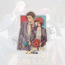 《在超市後方與你抽菸》亞克力立牌 Sasaki Tayama Yamada 角色模型 桌面裝飾板 Cosplay 玩具 粉絲禮物 - 彩色 - 查看 3
