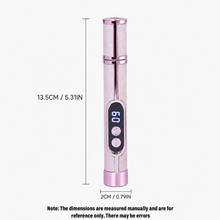 GANLAIX 電動指甲研磨機，可充電式美甲指甲鑽，指甲研磨機套裝，多功能指甲鑽，USB可充電 - 厚指甲研磨機，180mAh 鋰電池長效使用，專業多速電動指甲锉，指甲拋光護理造型工具，美甲研磨工具，指甲燈 & 研磨機二合一，送給女性的絕佳禮物，價格合理的高品質產品 - 彩色 - 查看 5