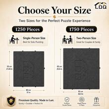 LDQ 2026 New Foldable Puzzle Board With 5 Sorting Trays & Protective Cover, Adjustable Tilt Jigsaw Puzzle Table For 1250-1750 Pieces, Dark Gray Non-Slip Felt Puzzle Mat Organizer, Portable Puzzle Gift For Adults & Families - Dark Grey - View 10