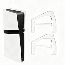 2pcs: Cross-Border Hot-Selling P5slim/Pro Horizontal Stand Game Base Transparent, Suitable For P5 Slim Pro Digital Edition Game Console Accessories, Sturdy And Durable Tray, Home Desktop Organizer - View 1