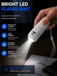 LMMAKE 5 IN 1 Portable Handheld Fan - Multifunctional USB Rechargeable Foldable Cooling Fan With Power Bank, Flashlight & Makeup Mirror. Features 3 Adjustable Speed Levels.Perfect For Travel, Outdoor, Office & Home Use.Essential Multitool Fan For Anywhere. - Multicolor - View 6