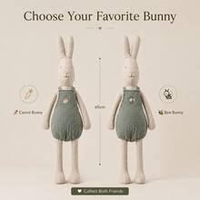 INS Nordic Home Nordic Style Cute Rabbit Companion Plush Doll 65cm Baby Companion Doll Handmade Embroidered Rabbit Plush Doll Children's Room Decor Home Soft Furnishing Christmas Easter Rabbit Gift Choice - Multicolor - View 4