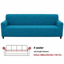 1 pieza Funda de sofá de terciopelo de maíz, funda elástica de felpa suave para sofá, resistente a arañazos de gato y pelo de mascota, protector de muebles lavable con protección completa antideslizante para 1-4 plazas para decoración del hogar - Funda de sofá de vellón de maíz - Ver 21