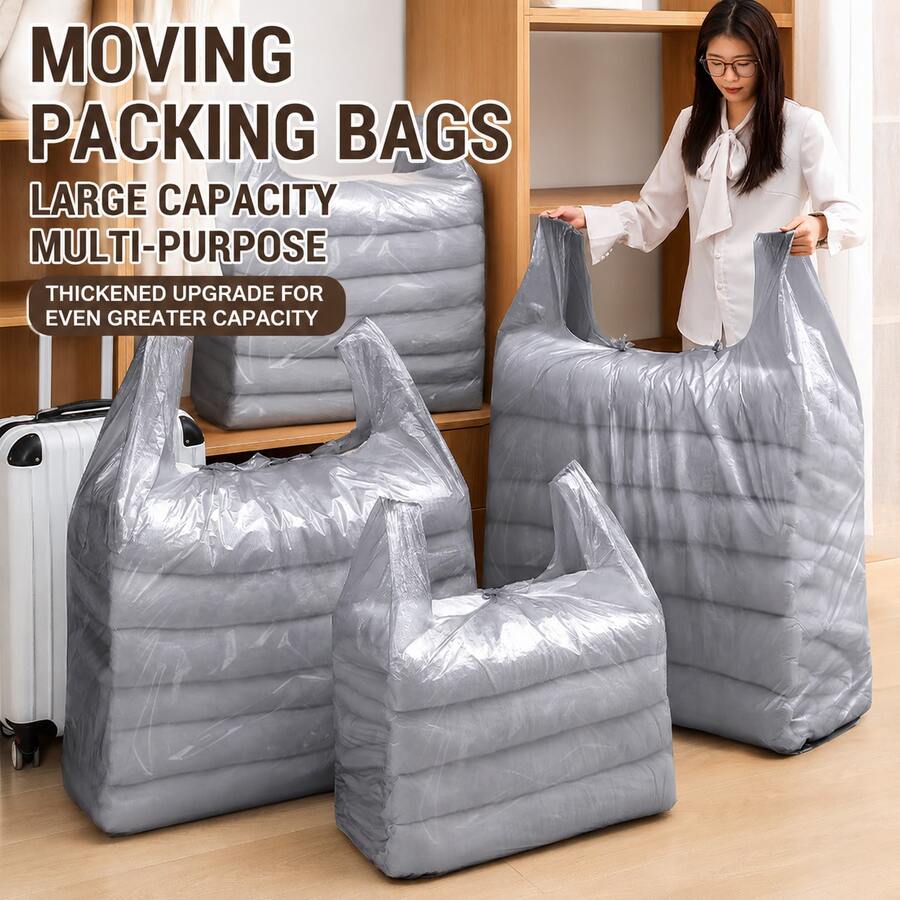 Extra Large Plastic Storage Bag, Large Plastic Bag, Can Store, Moisture-Proof, Storage, Suitcase, Children's Bicycle, Large Plush Toys, Equipment, Moving, Etc.
